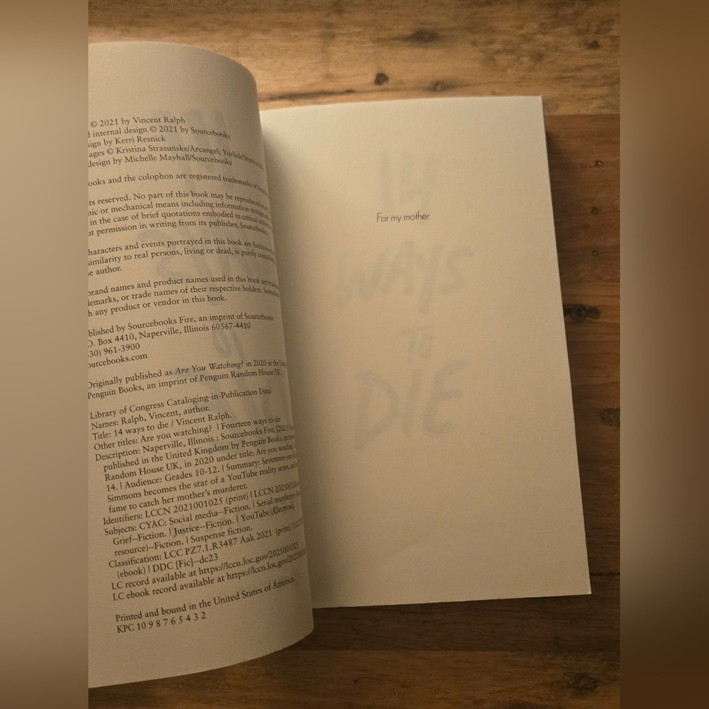 📚 3 for $15 - 14 Ways To Die by Vincent Ralph -#booktok - Viral Book Fire Reads - Picture 3 of 6